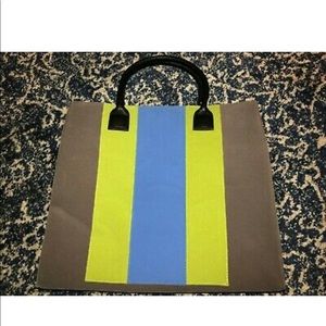 Lulu Dharma Gray "Groove" Velvet Tote